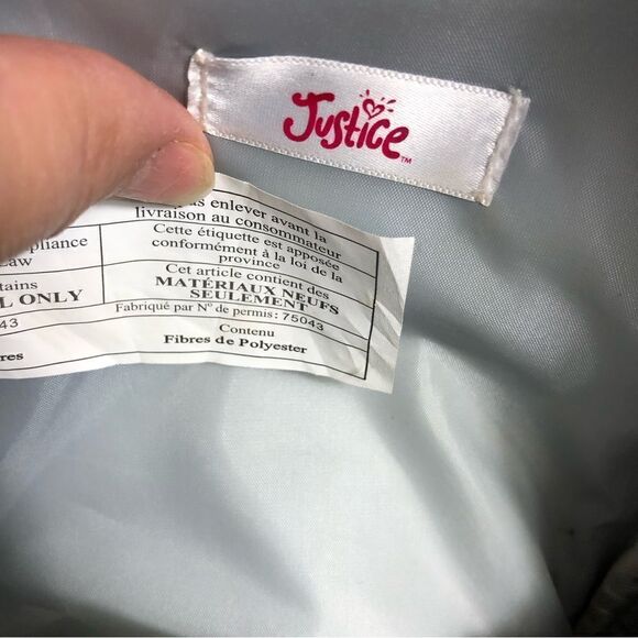 Justice Multicolored Sparkle Backpack Initial S - Picture 9 of 9